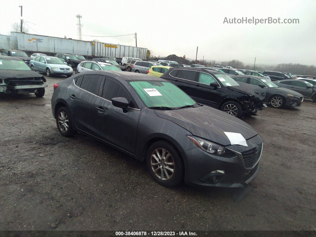 2016 Mazda Mazda3 I Touring Gray vin: JM1BM1W79G1344017