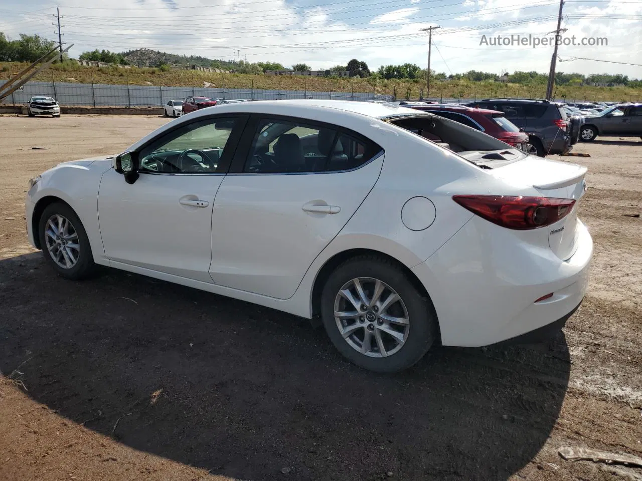 2014 Mazda 3 Grand Touring White vin: JM1BM1W7XE1120252