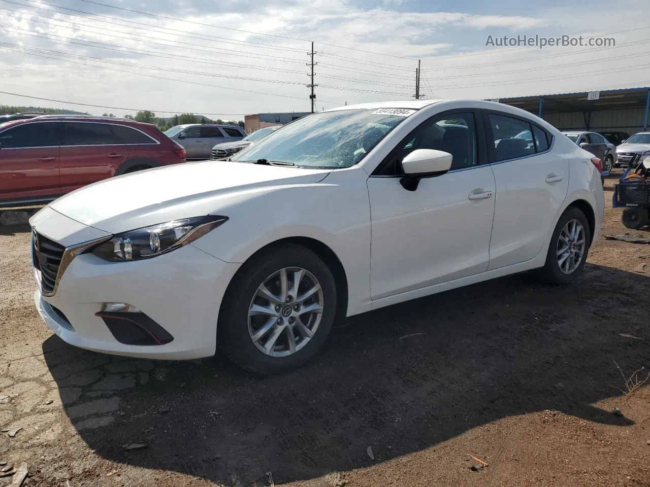 2014 Mazda 3 Grand Touring White vin: JM1BM1W7XE1120252