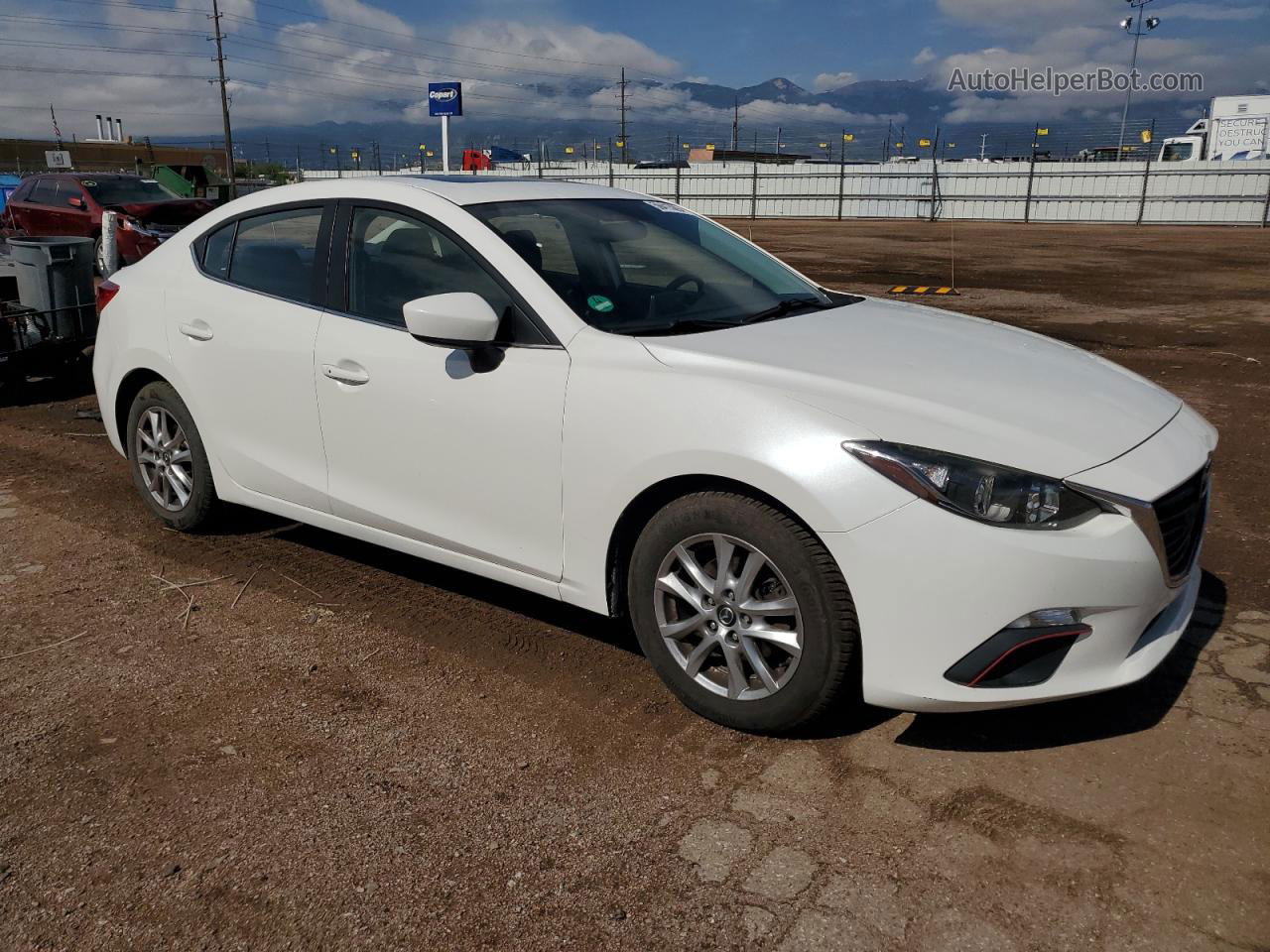 2014 Mazda 3 Grand Touring White vin: JM1BM1W7XE1120252