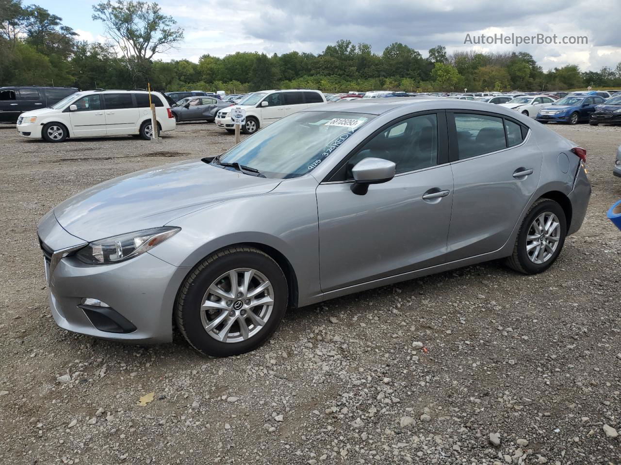 2014 Mazda 3 Grand Touring Silver vin: JM1BM1W7XE1189880