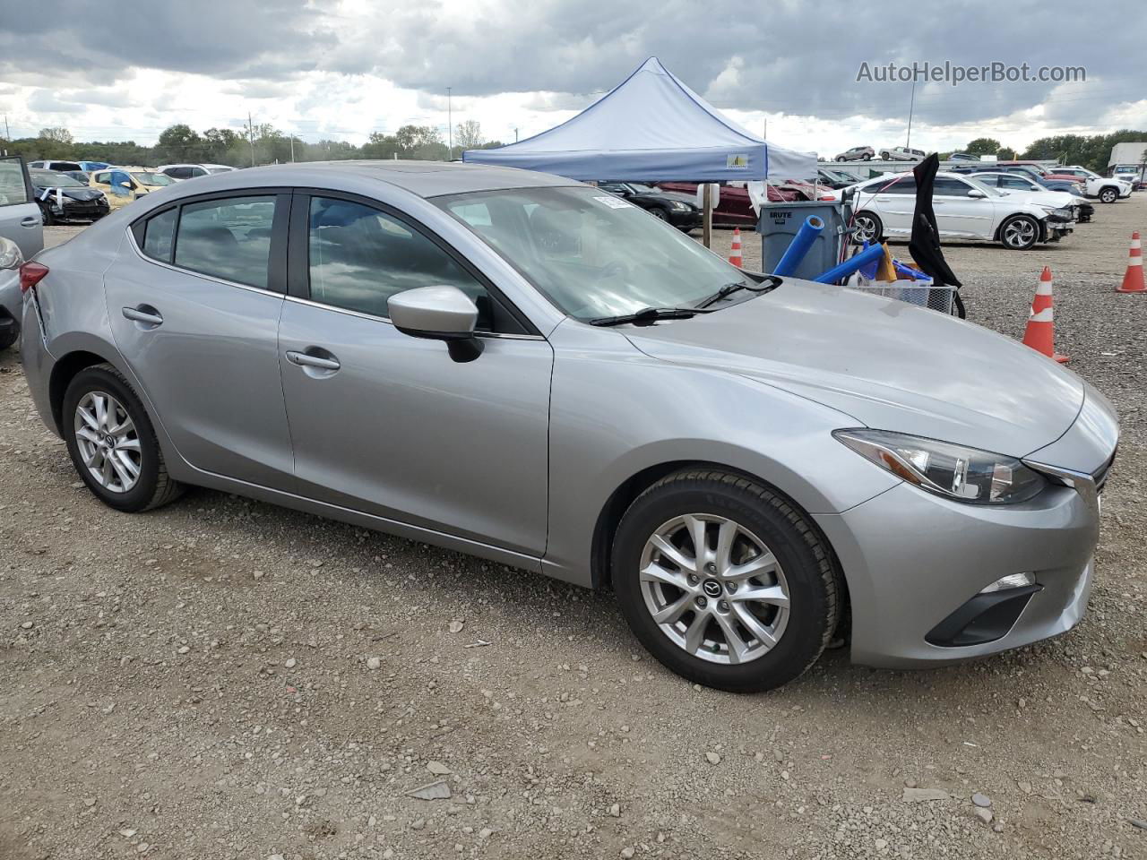 2014 Mazda 3 Grand Touring Silver vin: JM1BM1W7XE1189880