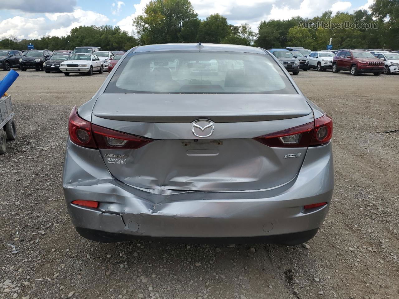 2014 Mazda 3 Grand Touring Silver vin: JM1BM1W7XE1189880