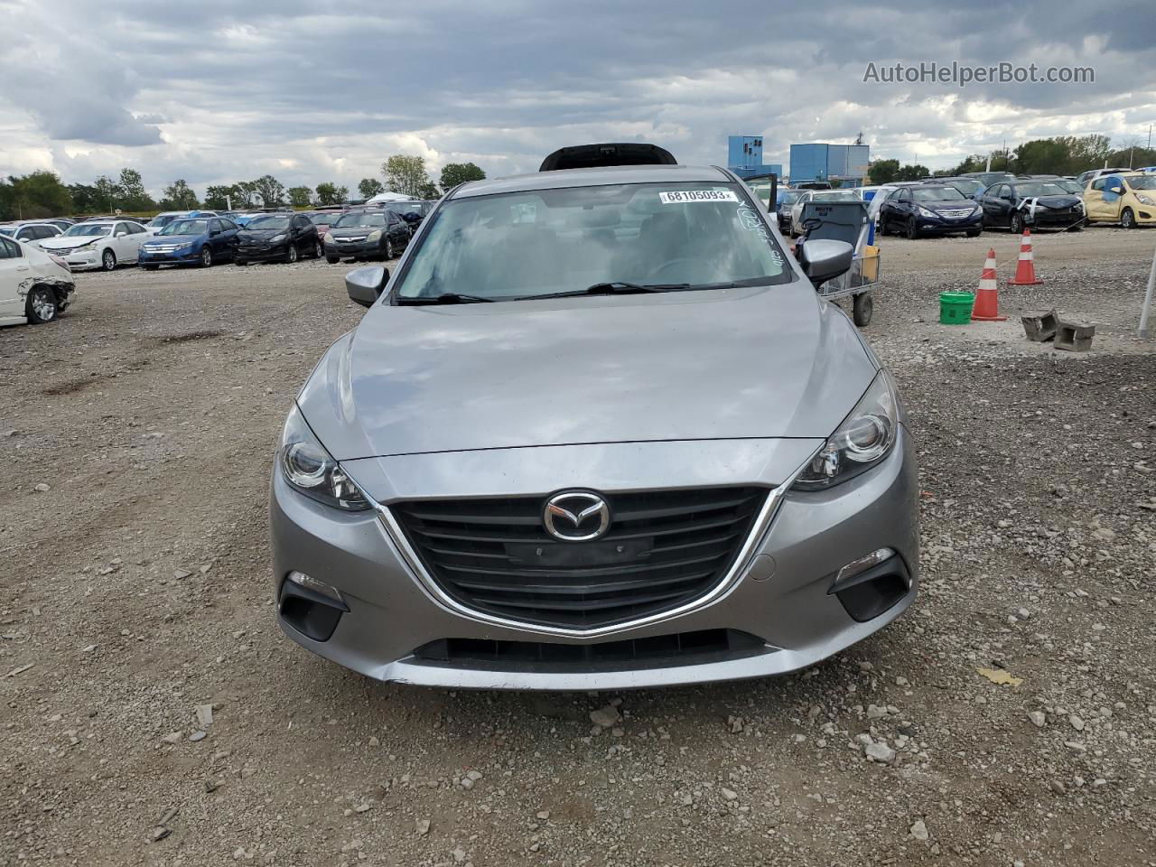 2014 Mazda 3 Grand Touring Silver vin: JM1BM1W7XE1189880