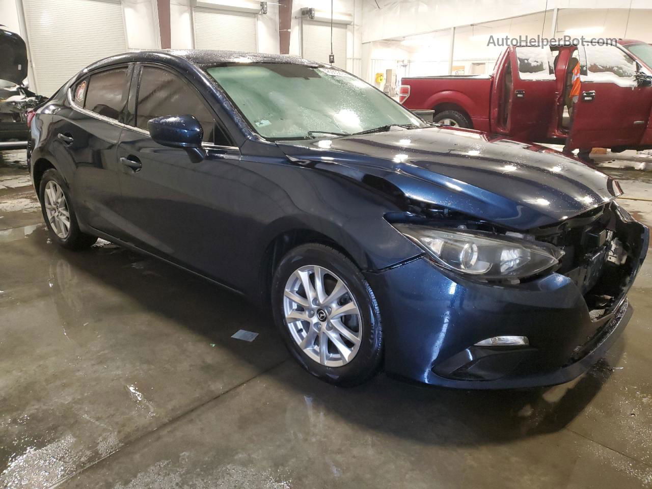 2014 Mazda 3 Grand Touring Синий vin: JM1BM1W7XE1211411