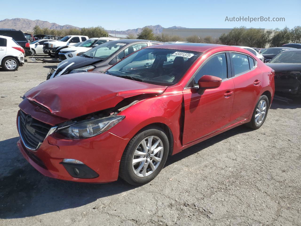 2016 Mazda 3 Grand Touring Red vin: JM1BM1X77G1292790