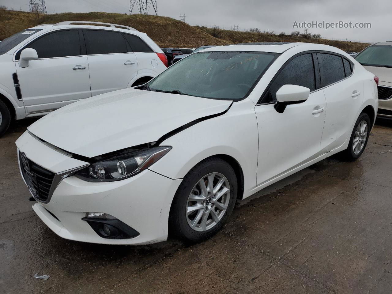 2016 Mazda 3 Grand Touring White vin: JM1BM1X7XG1338516