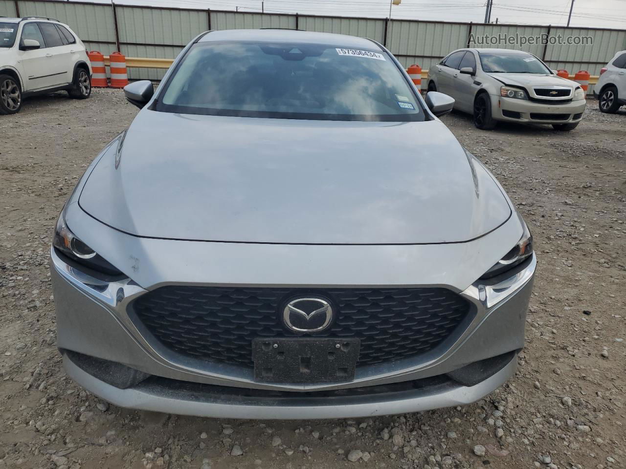 2021 Mazda 3  Silver vin: JM1BPAA79M1332704