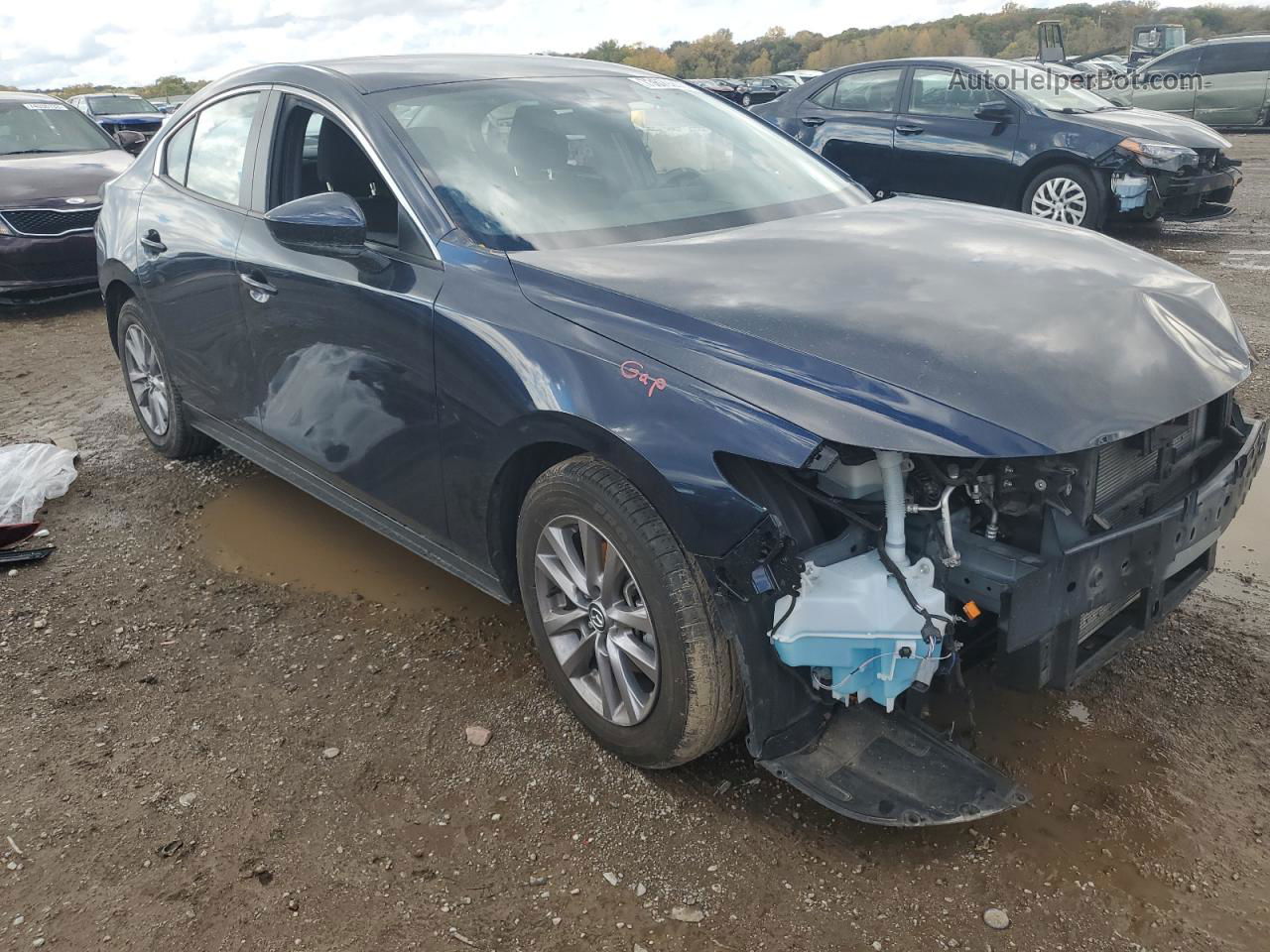 2021 Mazda 3  Синий vin: JM1BPAAL2M1332945