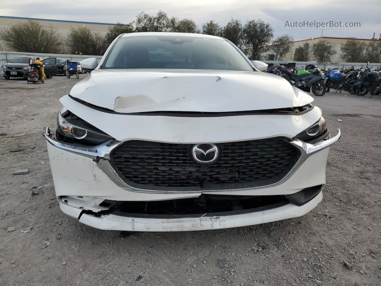 2021 Mazda 3  White vin: JM1BPAAL9M1303040