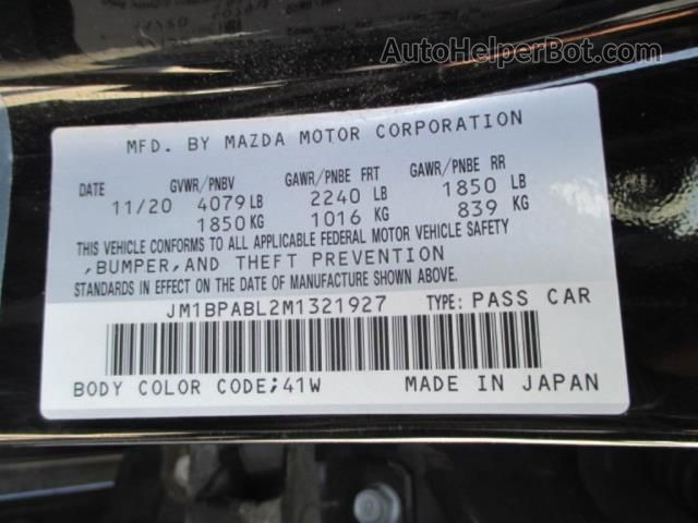 2021 Mazda Mazda3 Sedan Select Black vin: JM1BPABL2M1321927