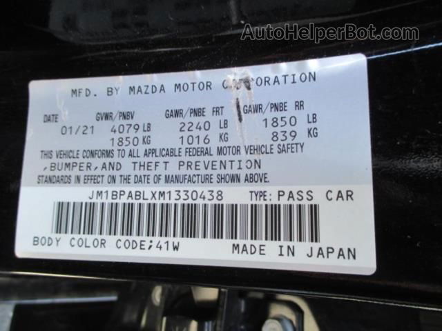 2021 Mazda Mazda3 Sedan Select Black vin: JM1BPABLXM1330438