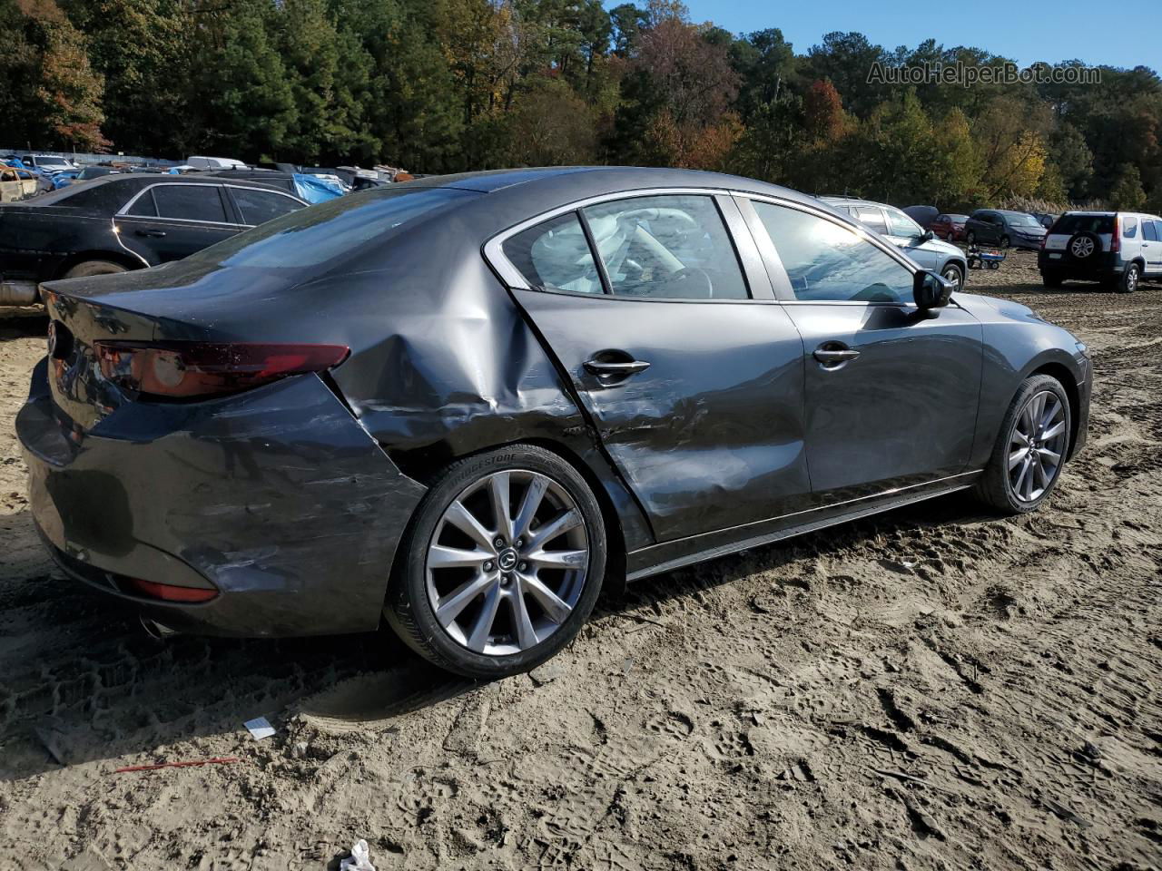 2021 Mazda 3 Preferred Gray vin: JM1BPACL4M1315383