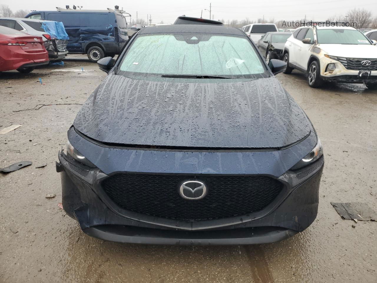 2021 Mazda 3 Preferred Синий vin: JM1BPALL5M1310774