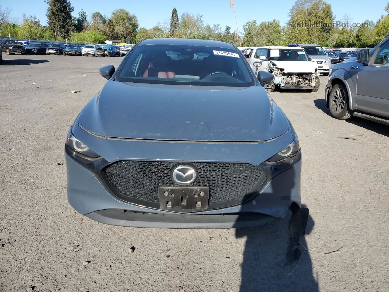 2021 Mazda 3 Premium Серый vin: JM1BPAML0M1335709