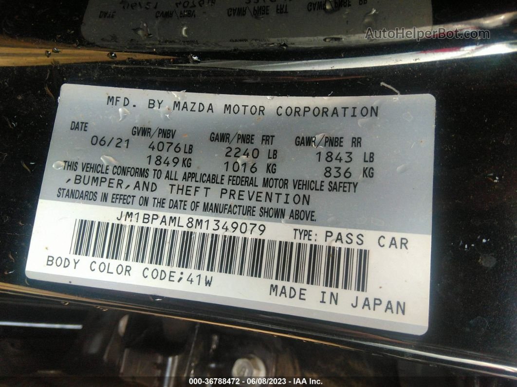 2021 Mazda Mazda3 Hatchback Premium Black vin: JM1BPAML8M1349079
