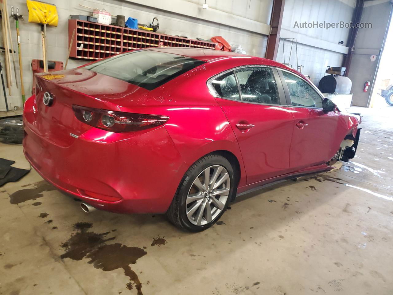 2021 Mazda 3 Preferred Red vin: JM1BPBCLXM1302207