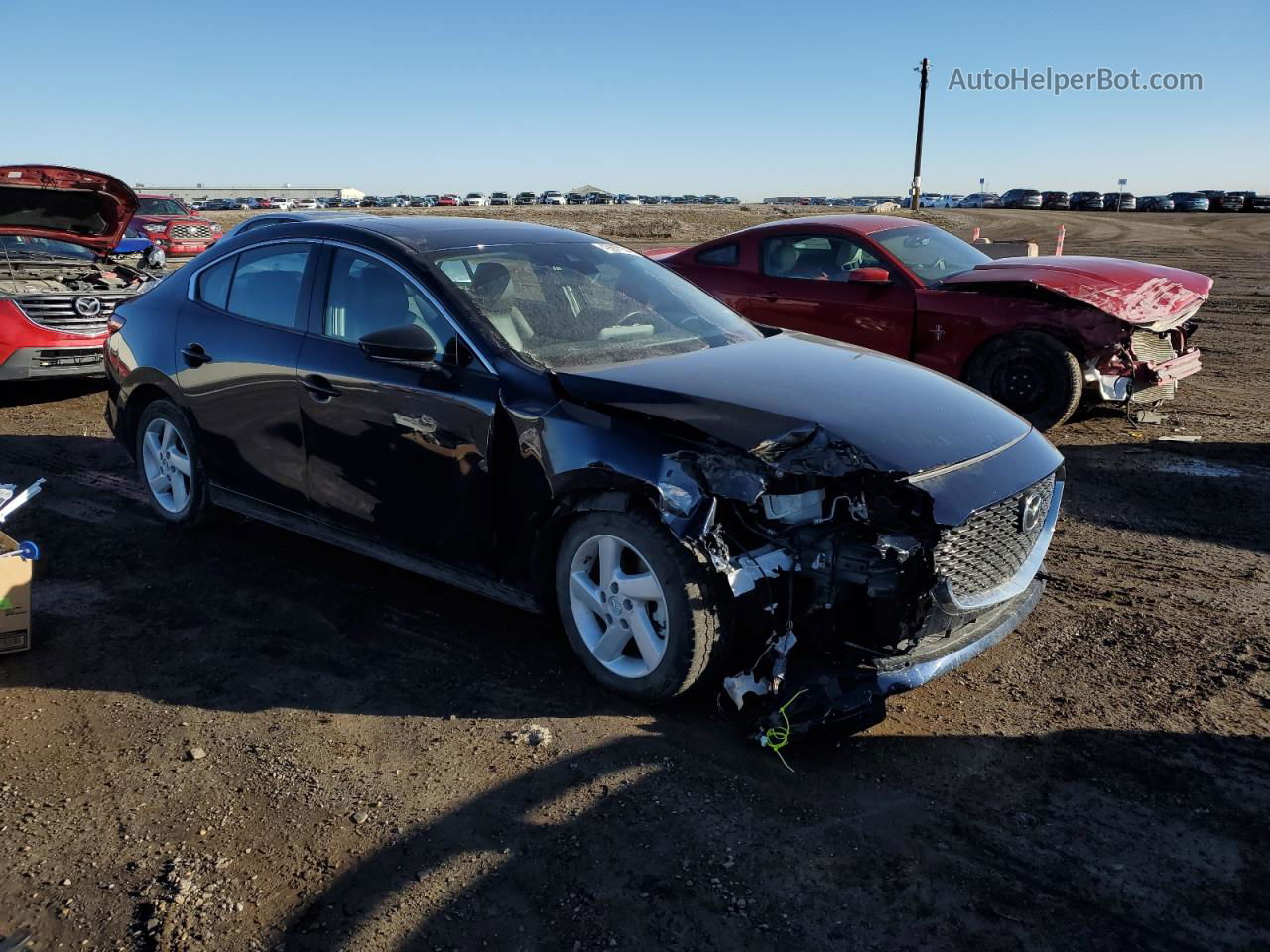 2021 Mazda 3 Premium Синий vin: JM1BPBDY7M1342268