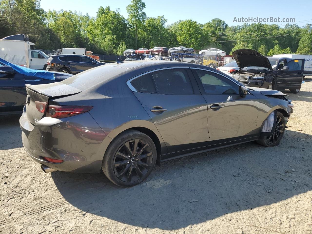 2021 Mazda 3 Premium Plus Gray vin: JM1BPBEY2M1310066