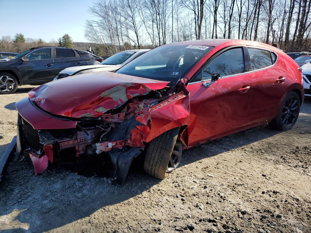 2021 Mazda 3  Red vin: JM1BPBJY6M1324915