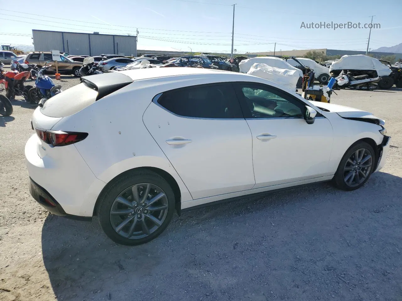 2021 Mazda 3 Preferred White vin: JM1BPBLL4M1305832