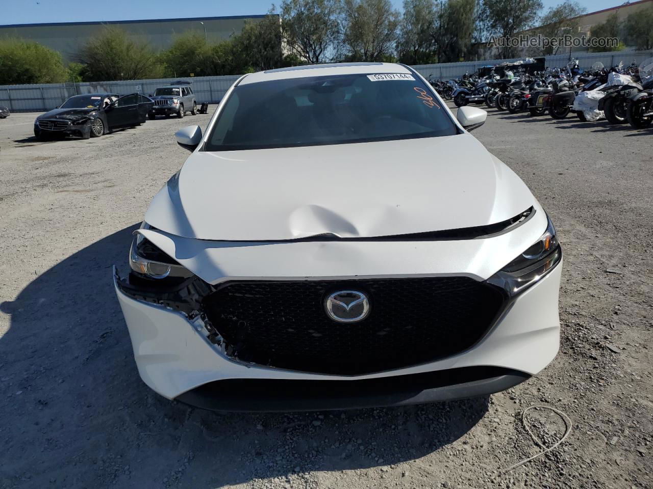 2021 Mazda 3 Preferred White vin: JM1BPBLL4M1305832