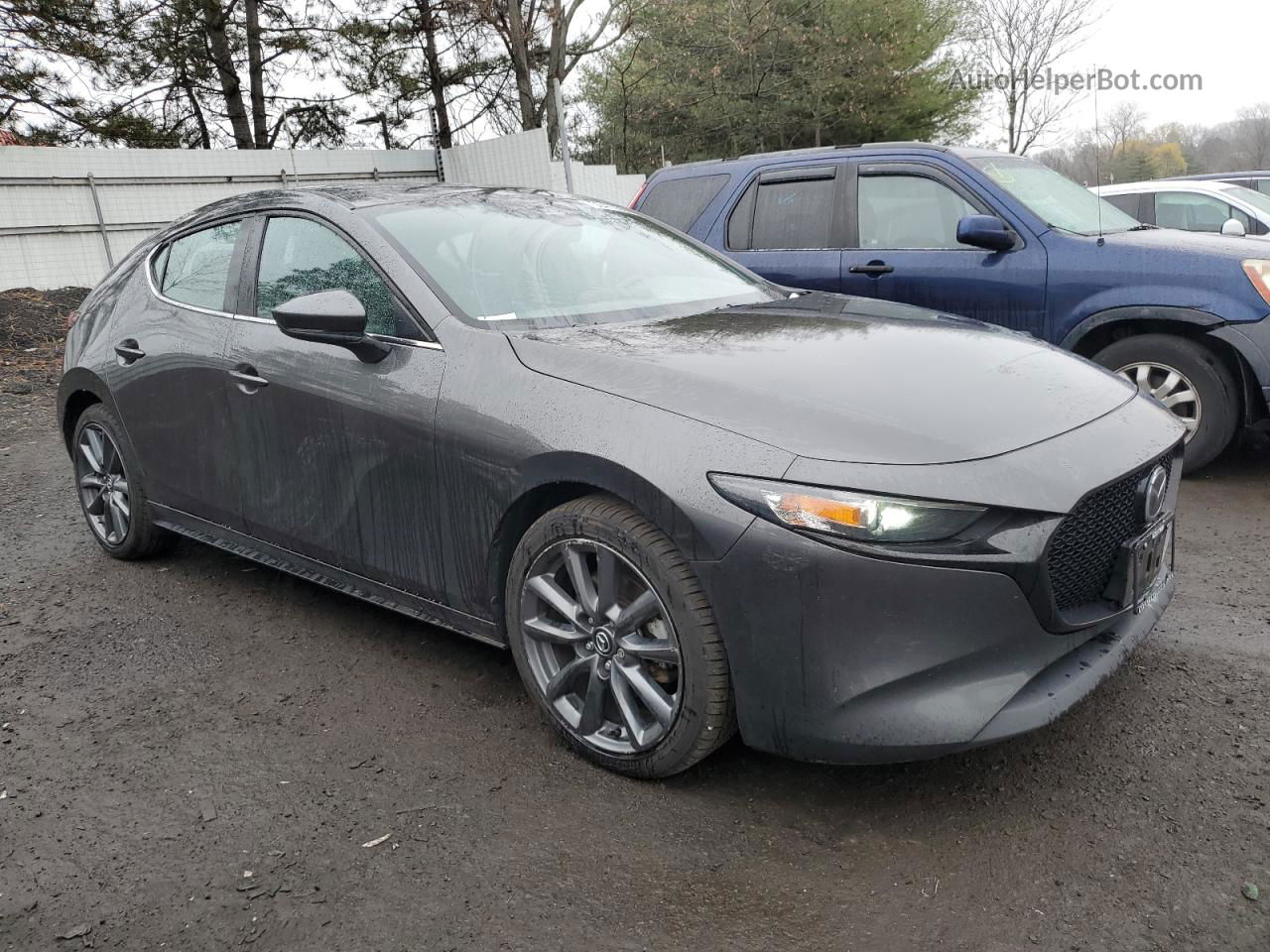 2021 Mazda 3 Preferred Gray vin: JM1BPBLL9M1335134