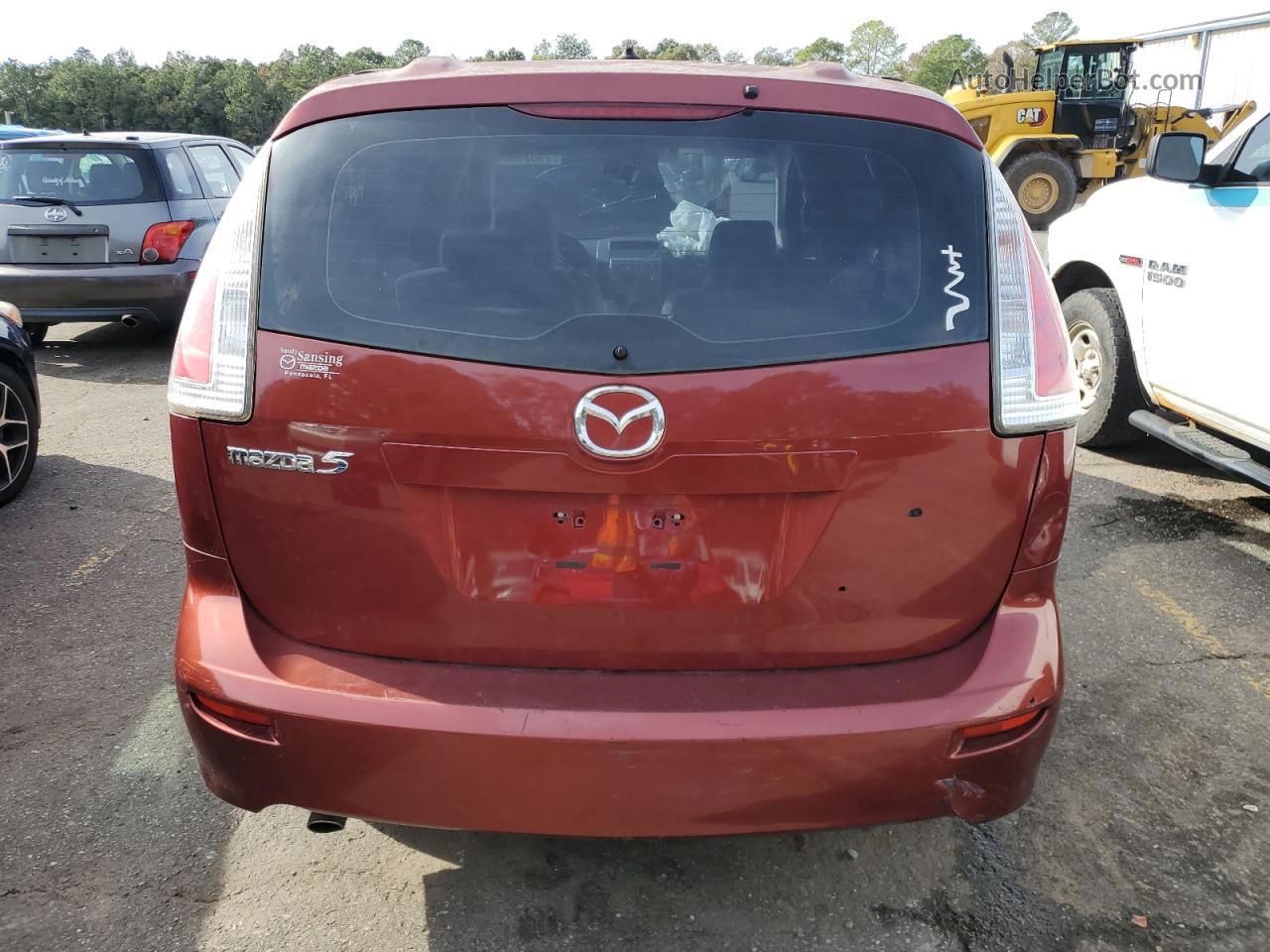 2010 Mazda 5  Red vin: JM1CR2W30A0384380