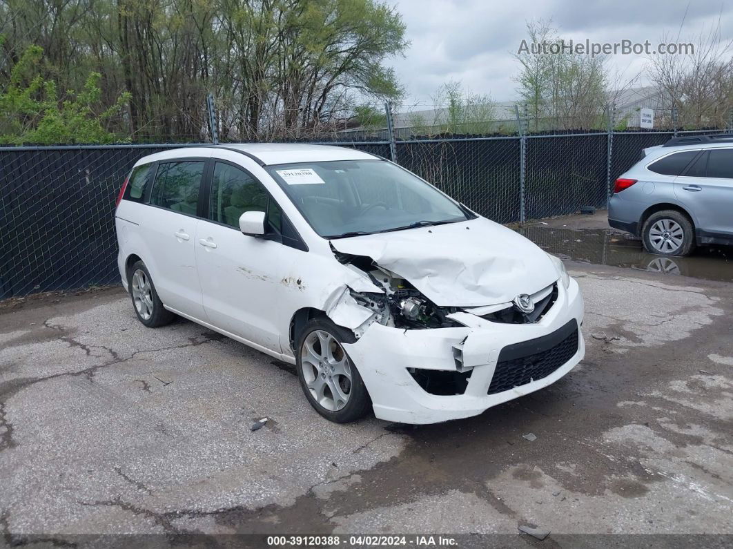 2010 Mazda Mazda5 Sport White vin: JM1CR2W31A0361772