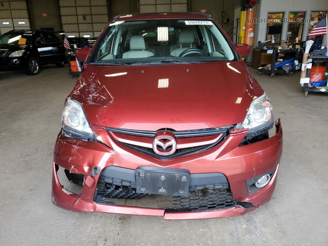 2010 Mazda 5  Red vin: JM1CR2W32A0372912