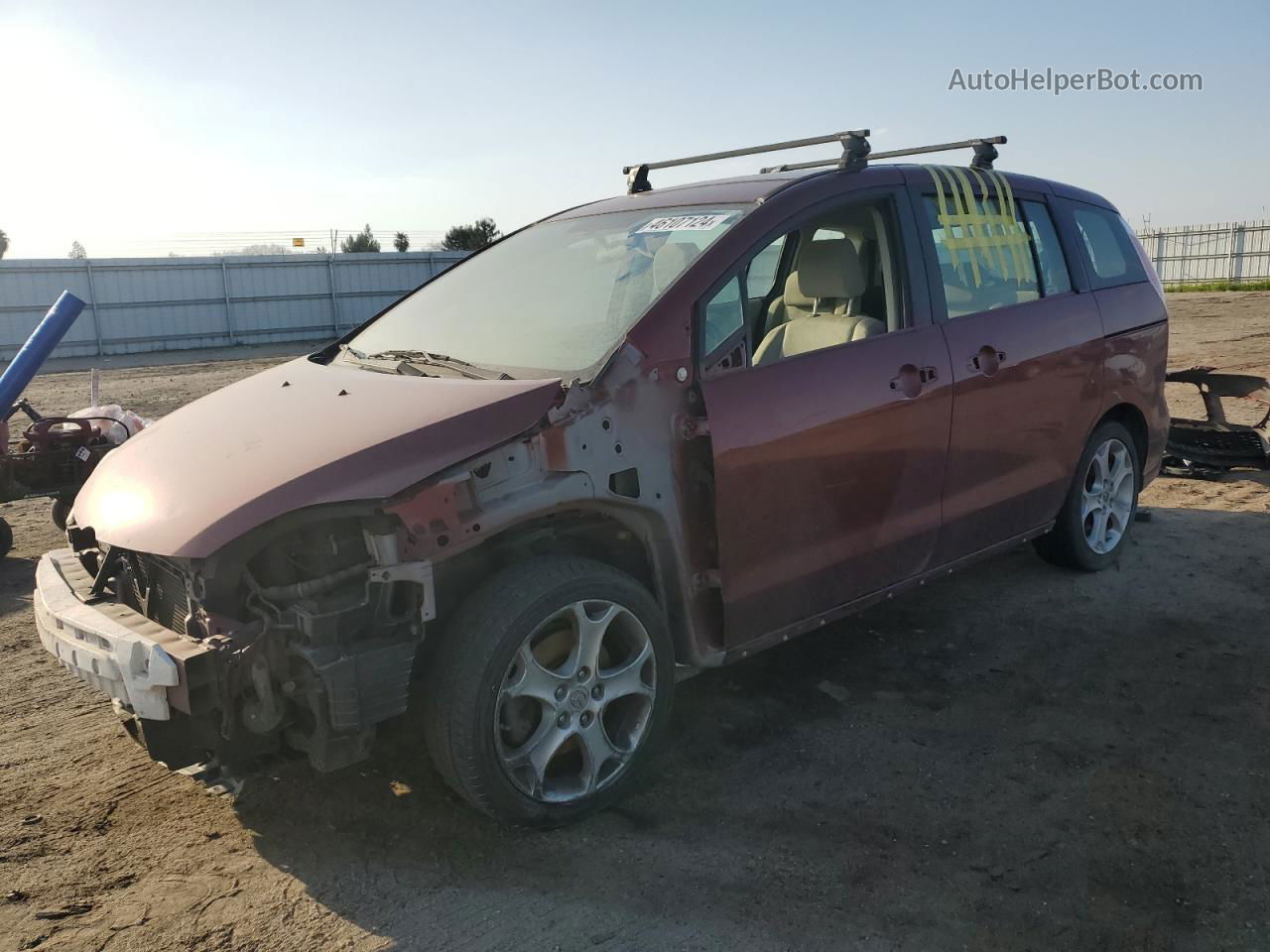 2010 Mazda 5  Burgundy vin: JM1CR2W32A0375812