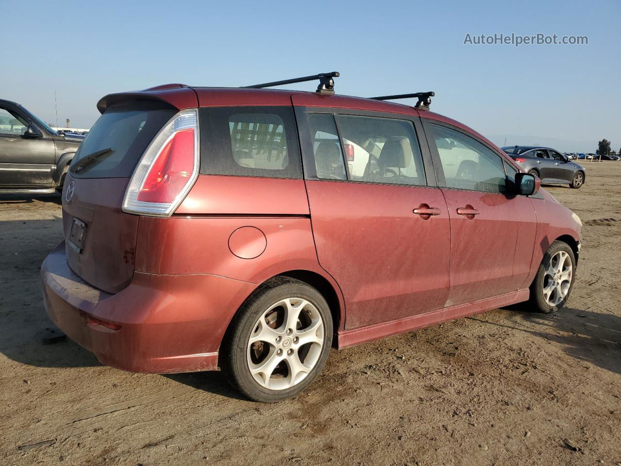 2010 Mazda 5  Burgundy vin: JM1CR2W32A0375812