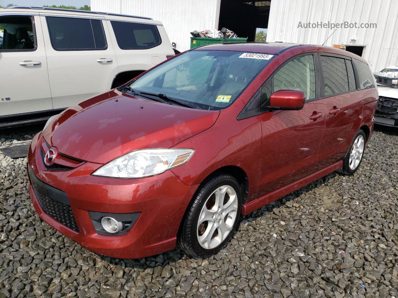 2010 Mazda 5  Burgundy vin: JM1CR2W34A0366951