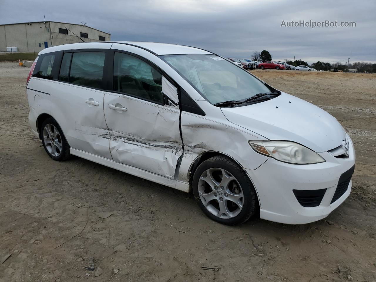 2010 Mazda 5  White vin: JM1CR2W34A0382101