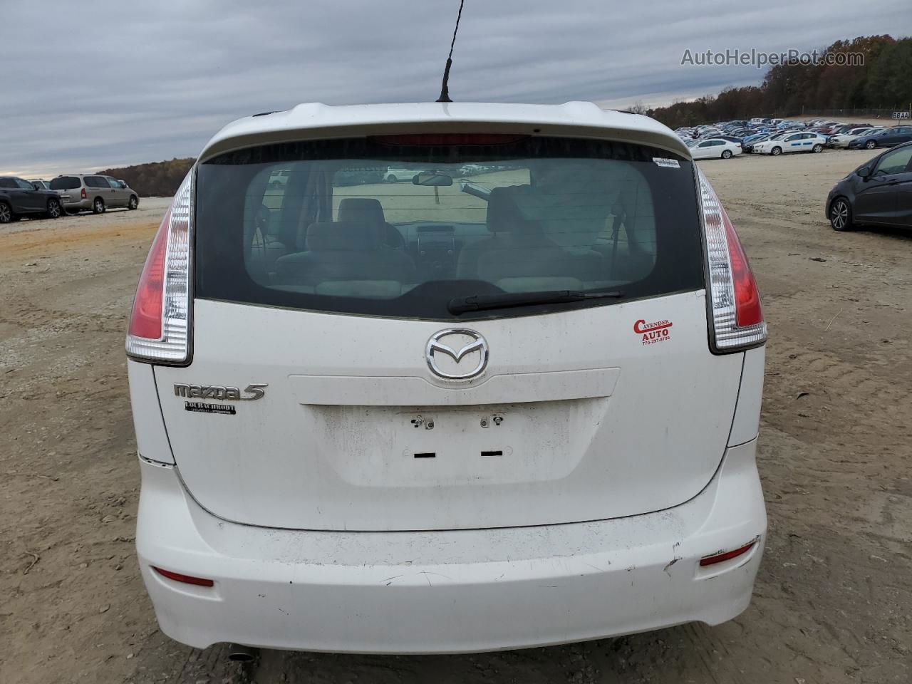 2010 Mazda 5  White vin: JM1CR2W34A0382101