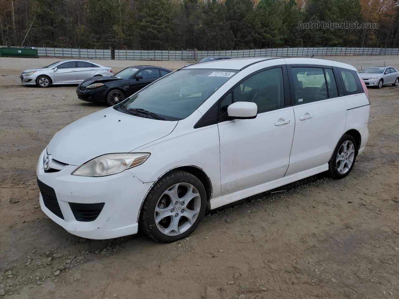 2010 Mazda 5  White vin: JM1CR2W34A0382101