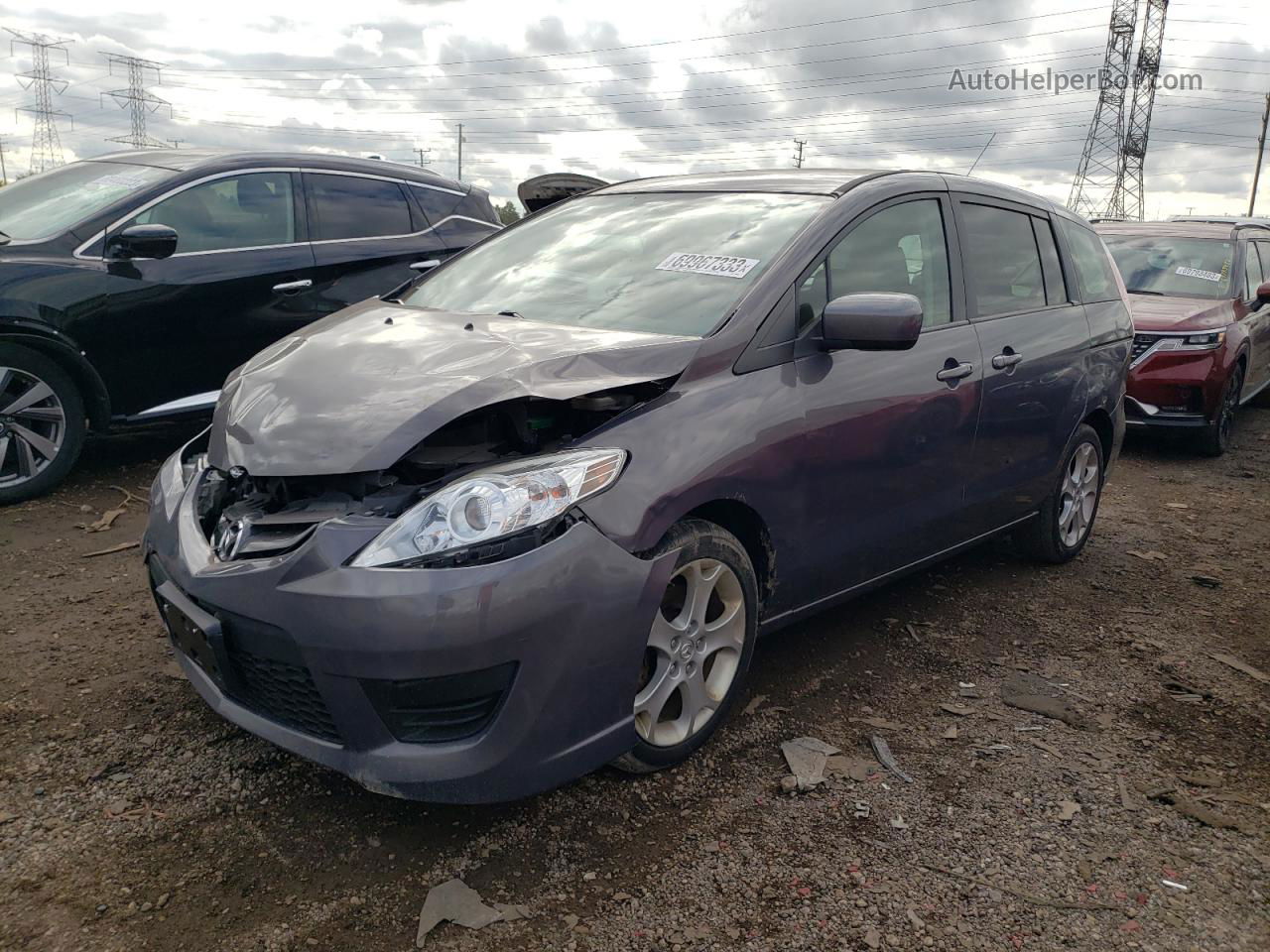 2010 Mazda 5  Blue vin: JM1CR2W34A0388710