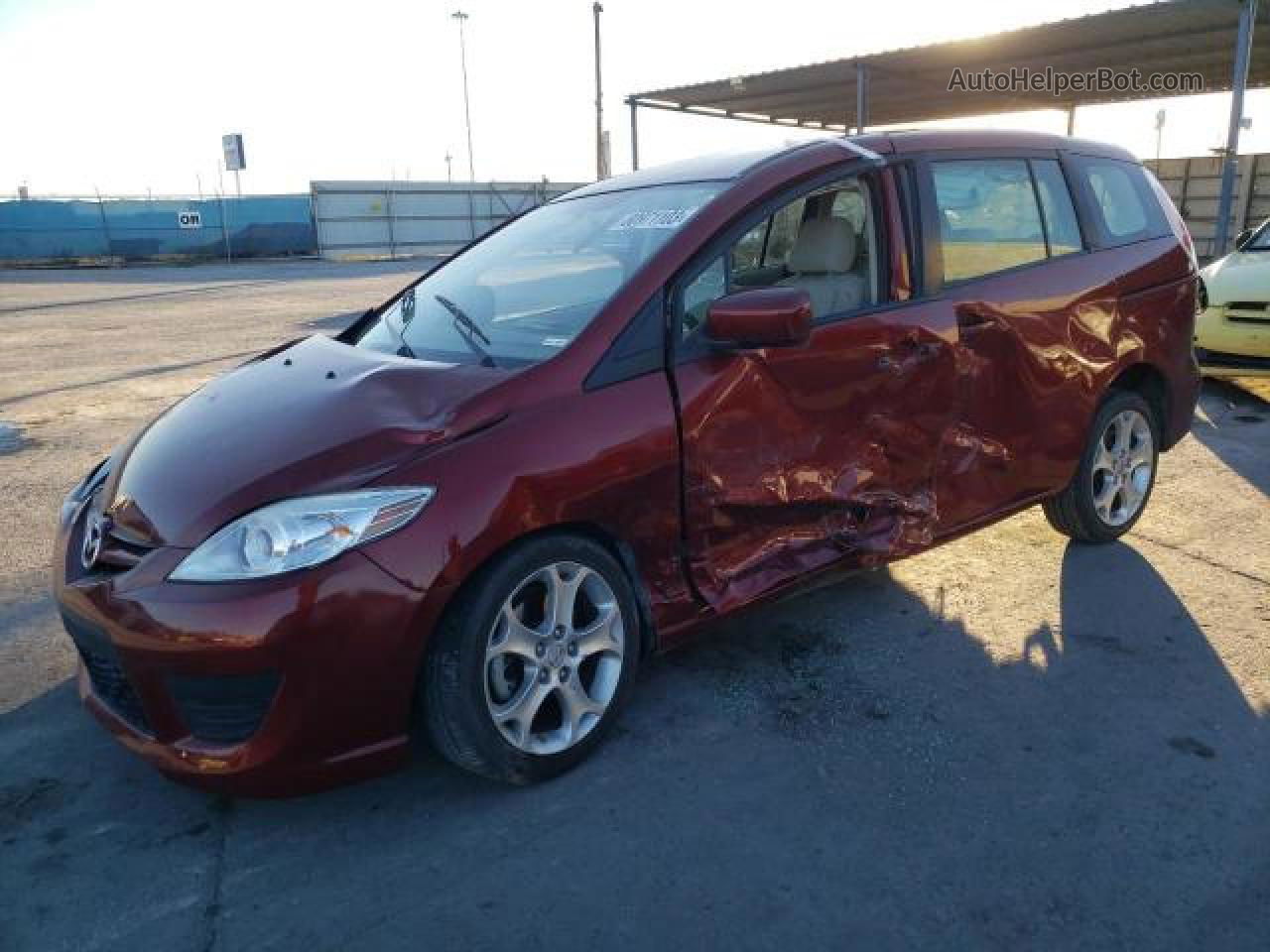 2010 Mazda 5  Maroon vin: JM1CR2W35A0382270