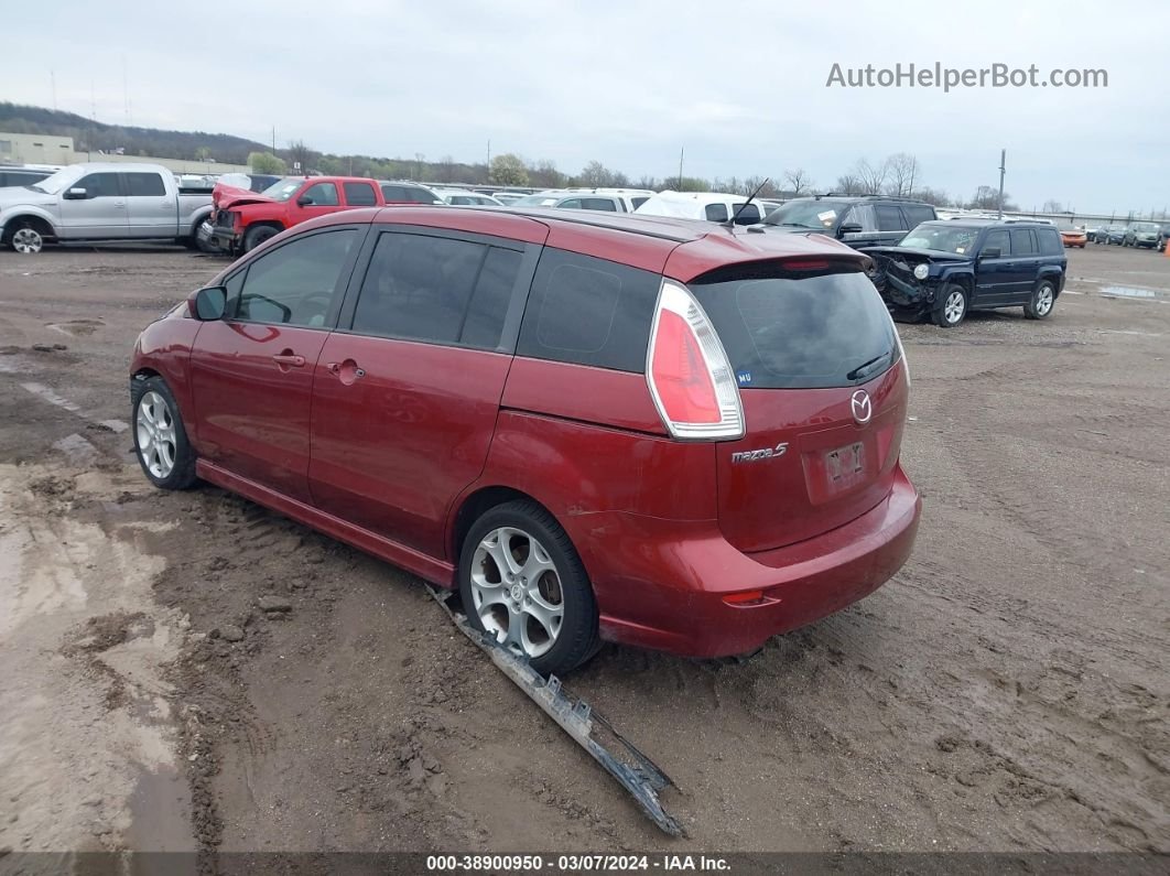 2010 Mazda Mazda5 Sport Red vin: JM1CR2W35A0383564