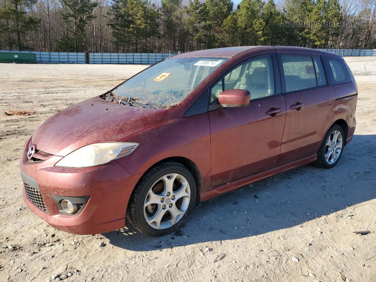 2010 Mazda 5  Red vin: JM1CR2W35A0384388