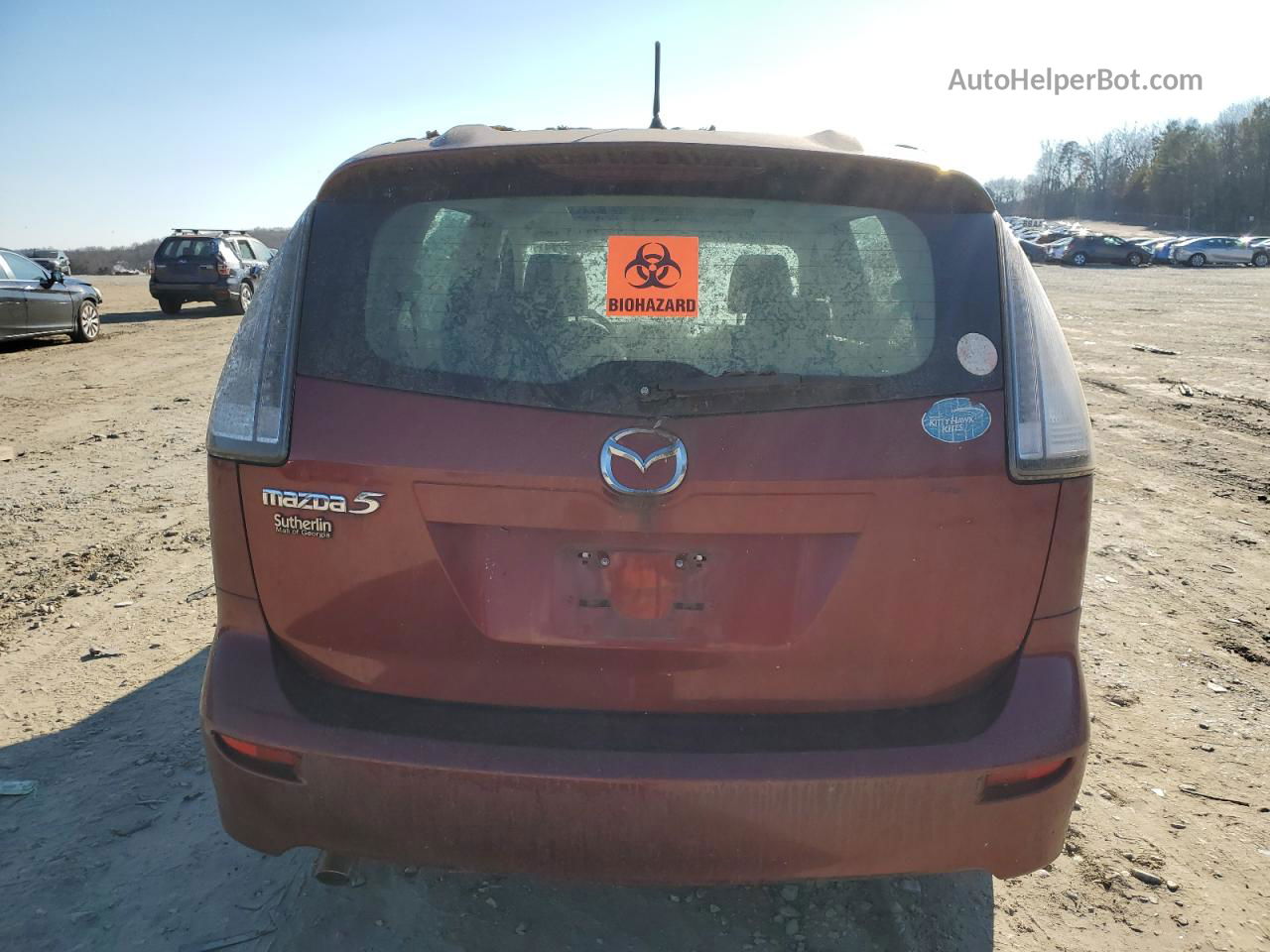 2010 Mazda 5  Красный vin: JM1CR2W35A0384388