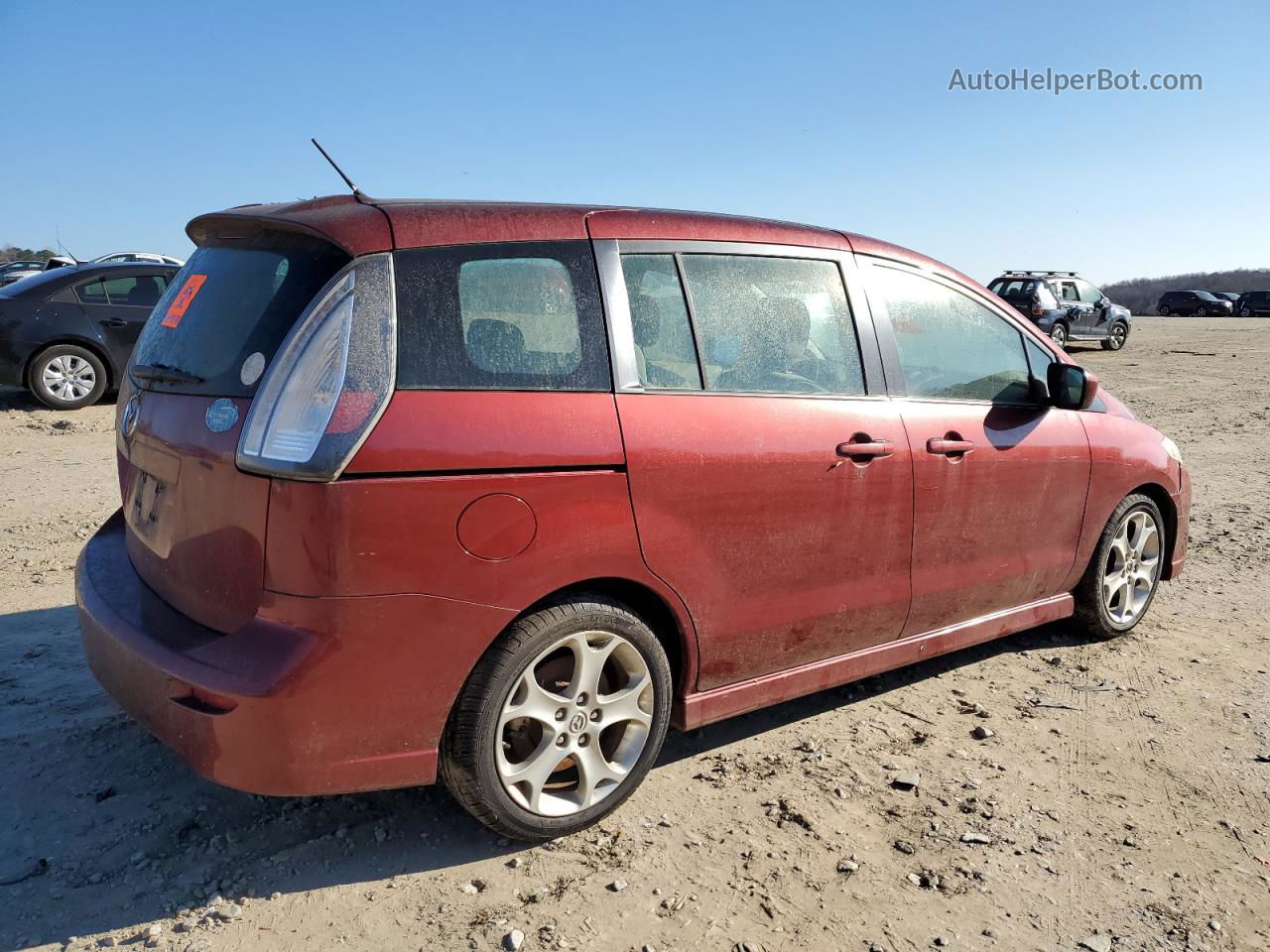 2010 Mazda 5  Красный vin: JM1CR2W35A0384388