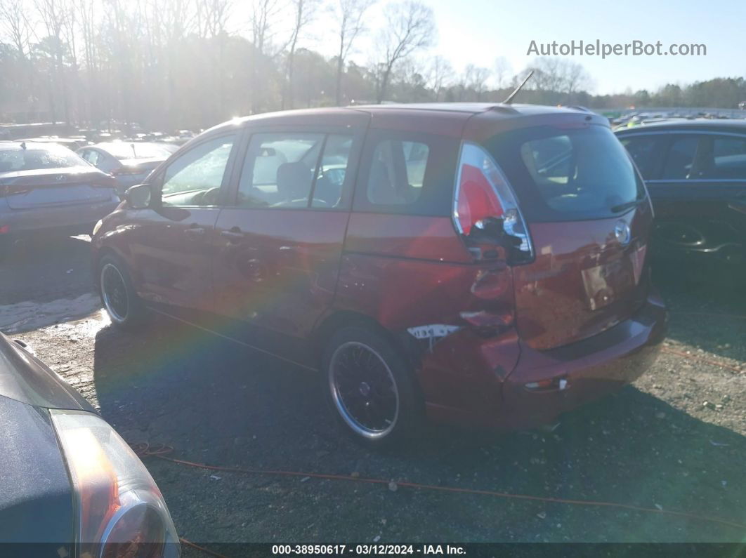 2010 Mazda Mazda5 Sport Maroon vin: JM1CR2W35A0385475