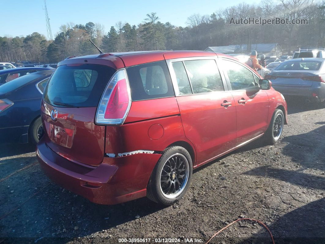 2010 Mazda Mazda5 Sport Maroon vin: JM1CR2W35A0385475