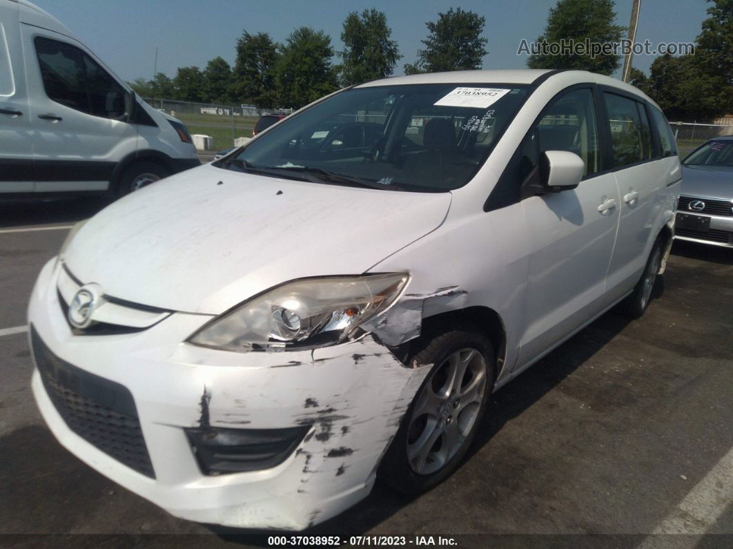 2010 Mazda Mazda5 Sport White vin: JM1CR2W36A0369253