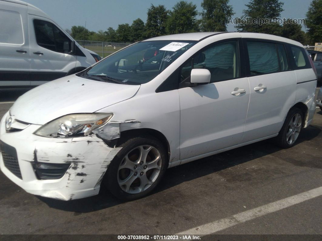 2010 Mazda Mazda5 Sport White vin: JM1CR2W36A0369253