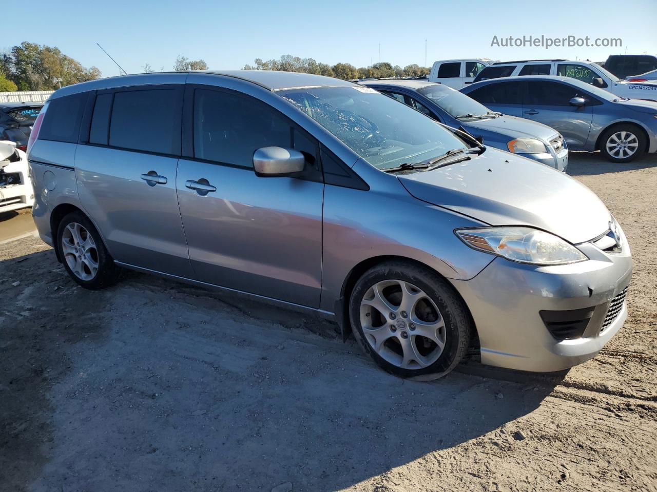 2010 Mazda 5  Silver vin: JM1CR2W36A0377594