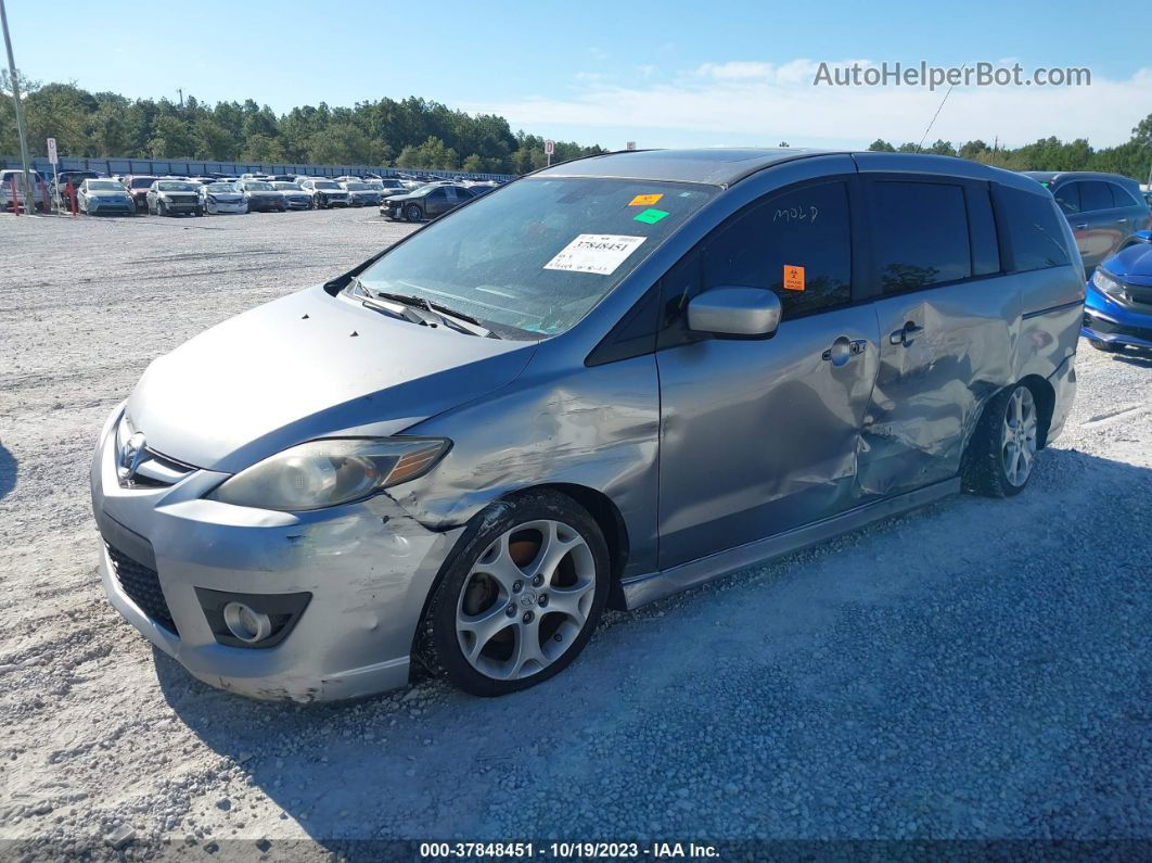 2010 Mazda Mazda5 Grand Touring Silver vin: JM1CR2W36A0386988