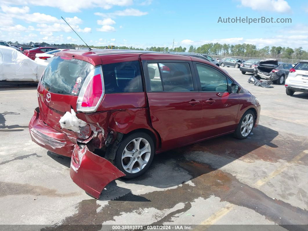 2010 Mazda Mazda5 Sport Red vin: JM1CR2W36A0388790