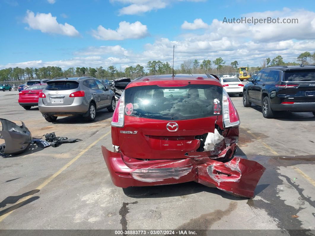 2010 Mazda Mazda5 Sport Red vin: JM1CR2W36A0388790